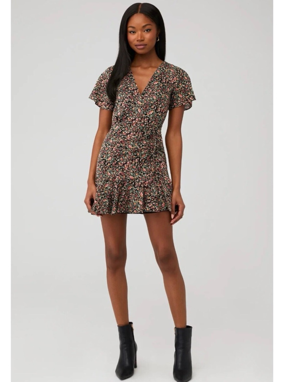 BB Dakota Counting Petals Floral Mini Dress